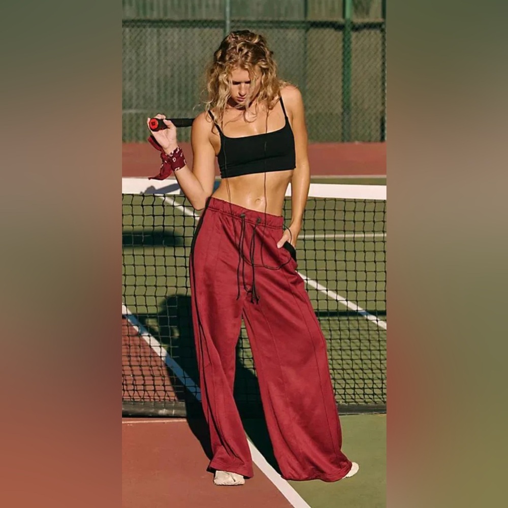 FP Movement by Free People Burgundy Track Pants